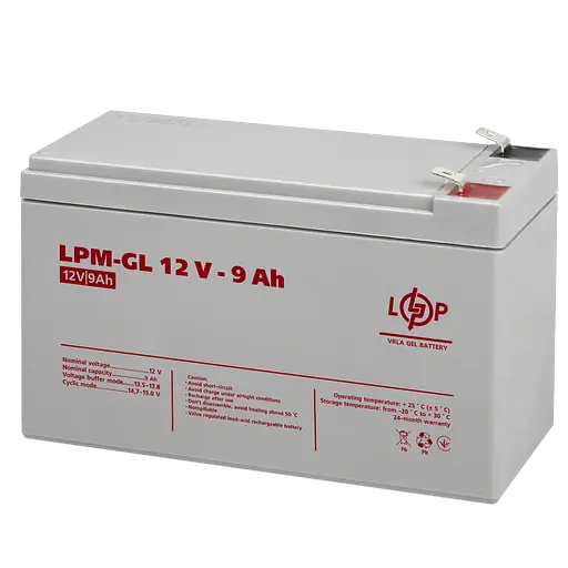 Аккумулятор гелевий LogicPower LPM-GL 12 V 9 Ah (LP6563) - фото 3