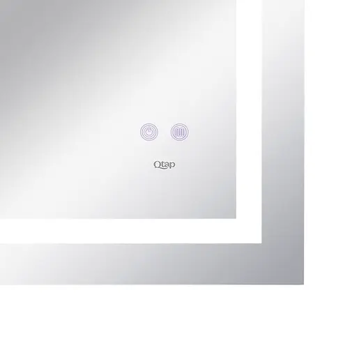 Дзеркало Qtap Mideya 900x700 з LED-підсвічуванням Touch, з антизапотіванням, з диммером яскравості Reverse QT2078NCF9070W - фото 6