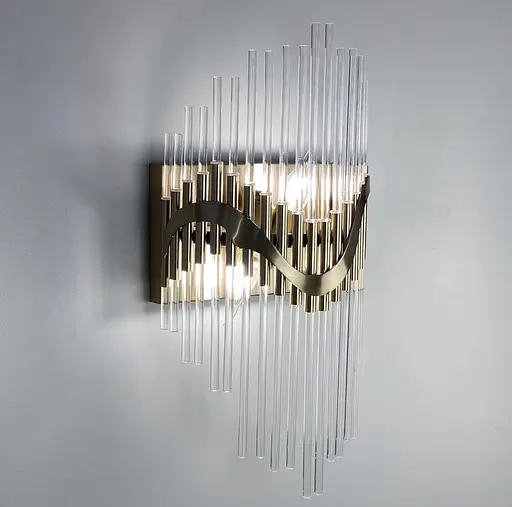 Вишукане бра в корпусі метал бронзовий cappuccino Line F MB 8089/2 - фото 3