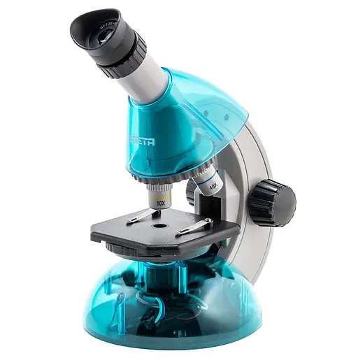Мікроскоп дитячій SIGETA MIXI 40x-640x Blue з адаптером для смартфона та набором для дослідів (65911) - фото 3