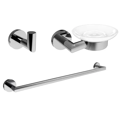 Набор аксессуаров для ванной Imprese Hranice 100013, Хром - фото 1