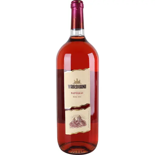 Вино Vardiani Сапераві, рожеве, сухе, 1,5 л - фото 1