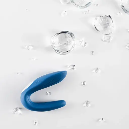 Вібратор Satisfyer Partner Whale 8.7 см синій - фото 4
