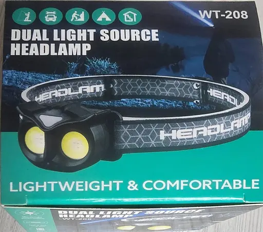 Налобний ліхтар Vkstar WT-208 (біле та червоне світло) type-C - фото 2