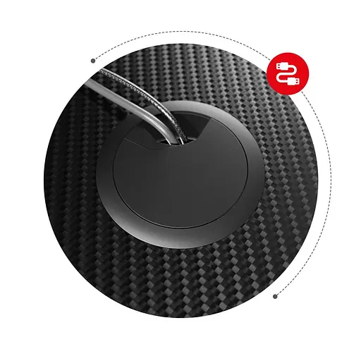 Комп'ютерний стіл HUZARO HERO 1.6 BLACK - фото 5