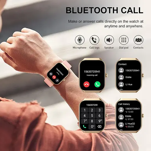 Розумний годинник Jugeman для чоловіків і жінок. 1,96-дюймовий фітнес-годинник. - фото 5