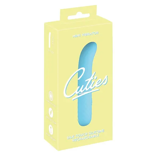 Вібратор Cuties Mini 11.8 см блакитний - фото 10