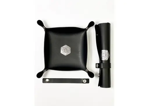 Настольная игра Планета Ігор Лоток для кубиков D20 (черный) (Dice tray D20 black) (pi-dt007) - фото 4