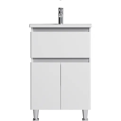 Тумба напольная AM.PM X-Joy 55 см с умывальником M85-FSX0553-WC0553WG38 - фото 1