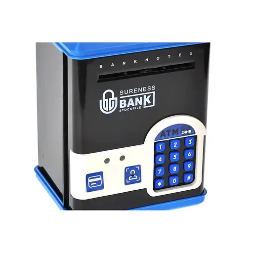 Дитяча скарбничка-сейф YG Toys WF-3015H(Blue) музика, світло, пароль, імітація відбитка - фото 4