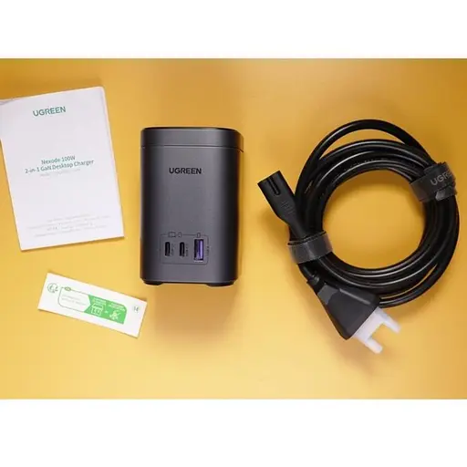 Адаптер живлення - зарядний пристрій Ugreen CD342 100 W 2-in-1 GaN Charging Station (15076) - фото 3