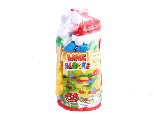 Конструктор BAMSBLOCK №1, 60 деталей, Бамсик, 32x15 см, 115/2