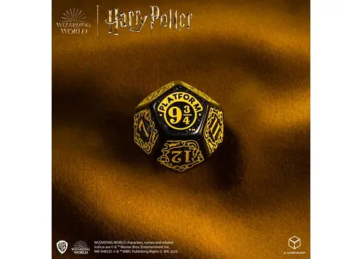 Набір кубиків Harry Potter. Hufflepuff Modern Dice Set - Black , 7 шт. (190142/2023/4/A) - фото 5