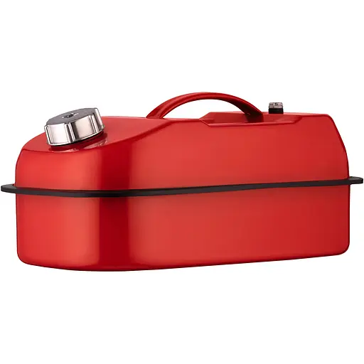 2E Канистра для топлива JCM10H горизонтальная, 10 л, металл, 0.6 мм, красный, 2.0 кг