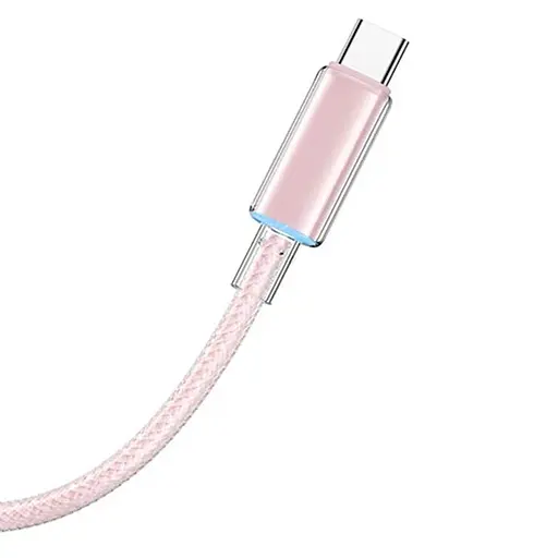 Дата кабель USAMS US-SJ659 Type-C to Lightning PD Cloud Series (1.2m) Pink - фото 2