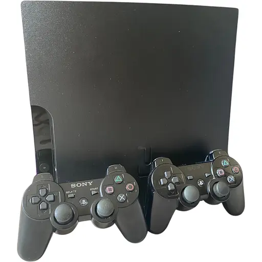 Стационарная игровая консоль PlayStation 3 Slim 500 ГБ + 50 игр, 2 джойстика, Гарантия
