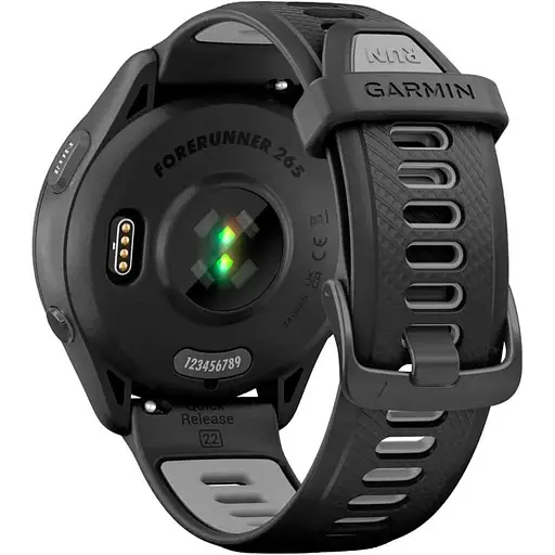Смарт-годинник Garmin Forerunner 265 Black Bezel and Case with Black/Powder Gray Silicone Band 010-02810-10 (89347) - фото 8