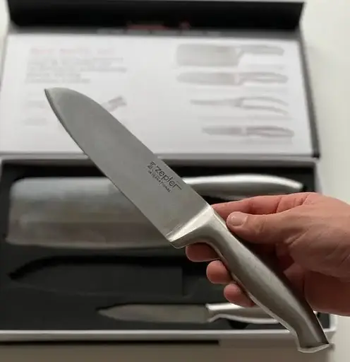 Очень качественный универсальный набор стальных ножей для кухни Zepter 4 pcs knife set кухонные ножи - фото 2