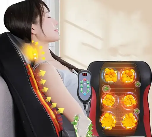 Массажная подушка Shiatsu-168 для шеи, спины, поясницы и тела - фото 7