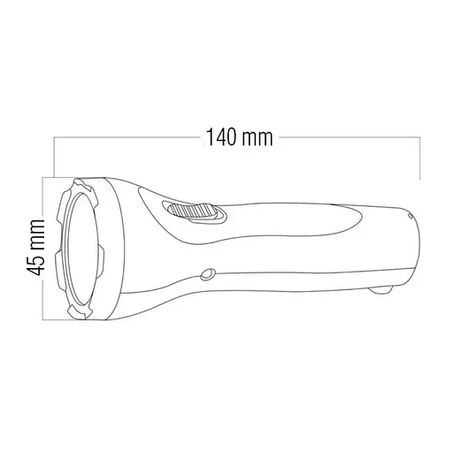 Фонарик ручной светодиодный LED Horoz Electric "PELE-1" 0.5W красный - фото 4