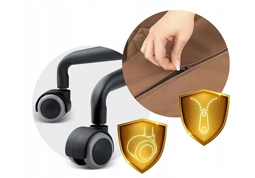 Кожаное офисное кресло с технологией SoftSwing Sofotel Werona Brown +2 подушки в подарок - фото 5