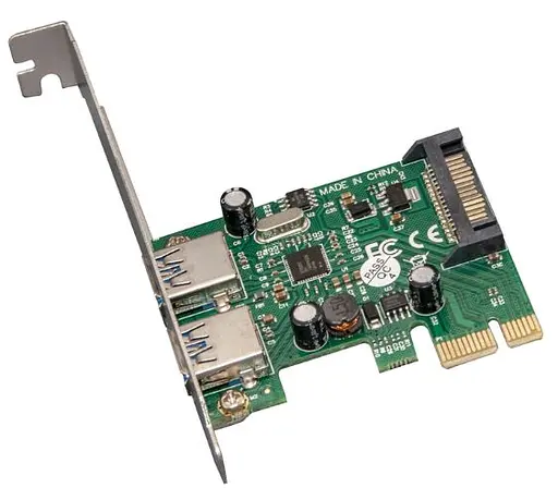 Плата расширения Frime PCI-E to USB3.0 (2 порта) NEC720202 (ECF-PCIEtoUSB004.LP) - фото 1