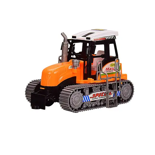 Трактор детский инерционный 668 в слюде Оранжевый