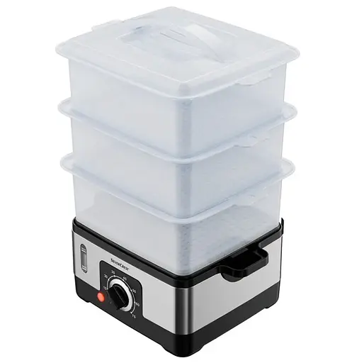 Електрична пароварка Silver Crest SDG 950Вт C3 9л 3 ємності - фото 4