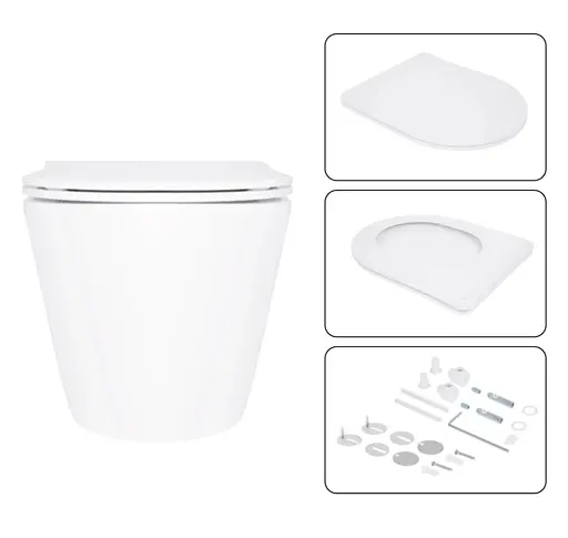 Набір Q-tap Nest 4 в 1 підвісний унітаз Swan Ultra Quiet 520x360x320 + комплект інсталяції QT16335180W48194 - фото 6