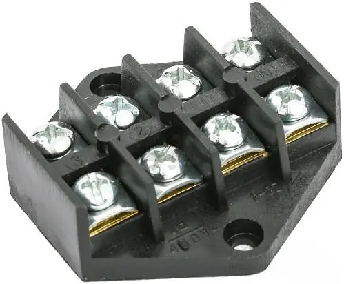 Колодка клемна з'єднувальна 4мм/10А чорний ромб - фото 1