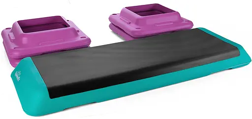 Степ-платформа Queenfit 3-х рівнева різнобарвна - фото 9