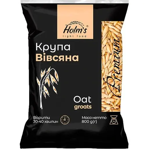Крупа овсяная Holm's light food плющенная 800 г