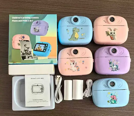 Фотоаппарат-принтер с мультяшным героем, детский с мгновенной печатью - фото 4