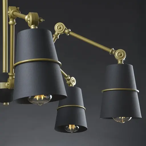 Люстра Brille паук потолочная E27 60W GR (BL-392C/6) - фото 11