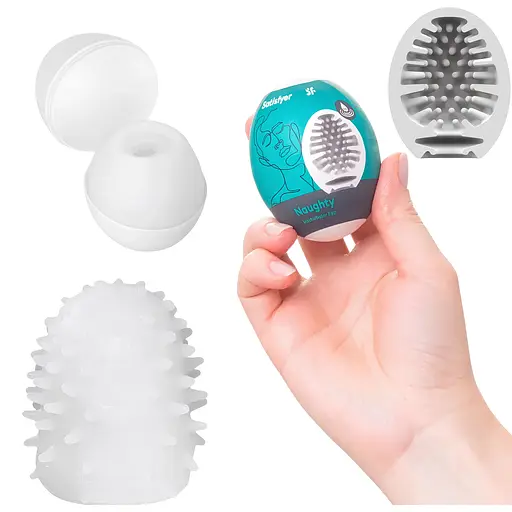 Мастурбатор-яйцо Satisfyer Masturbator Egg Naughty самосмазывающийся (4821002029884) - фото 2