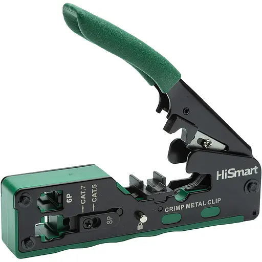 Кліщі для обтиску кабелів HiSmart CAT5, CAT6, CAT7 - фото 1