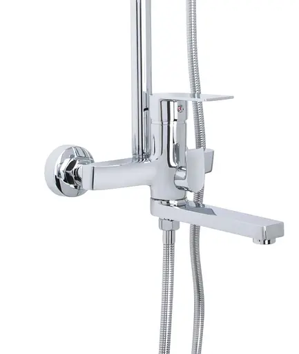 Душевая система универсальная Qtap Aries Chrome с изливом QTARI1112CRM47606 - фото 2