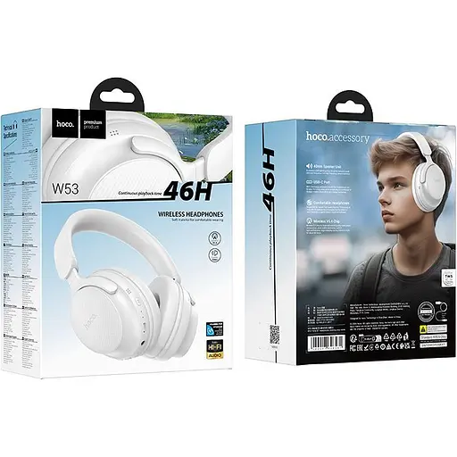 Навушники Hoco W53 Tone Morning Mist White (6942007646581) [143152] - фото 4