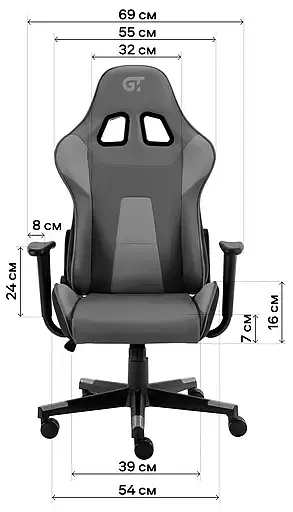 Геймерское кресло GT Racer черное с красным (X-2317 Black/Wine Red) - фото 13