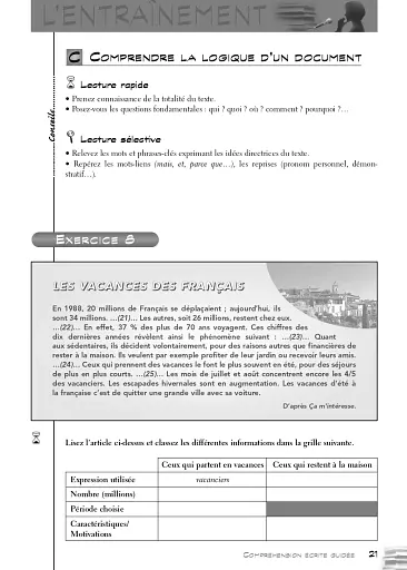 Test d'Evaluation de Francais - фото 21