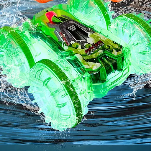 Машинка-амфібія на радіокеруванні YL-103 2.4G Transparent green - фото 5