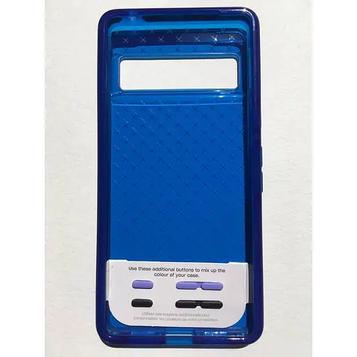 Оригинальный противоударный силиконовый чехол Tech21 Evo Check для Google Pixel 7 Pro (6.7") Blue (T21-9960) - фото 5