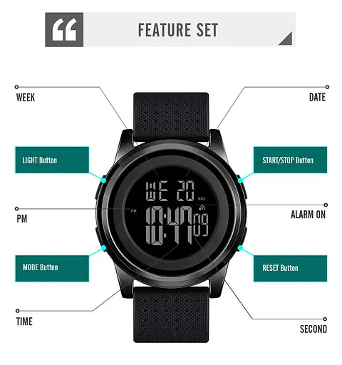 Наручний годинник Skmei 1502 Gold, 1502GD (18484) - фото 3