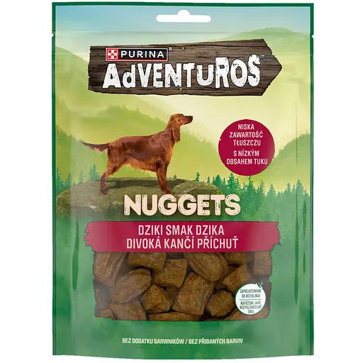 Ласощі для собак Purina Adventuros Nuggets зі смаком дикого кабана 90 г