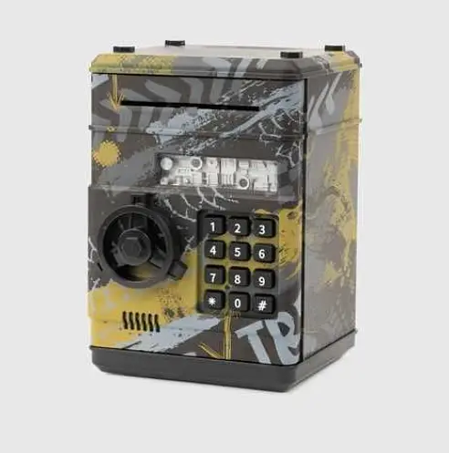 Сейф іграшковий з кодовим замком LED-підсвіткою музикою та втягуванням купюр - фото 5