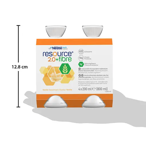 Набор энтеральное питание Nestle Health Science Resource 2.0+Fibre со вкусом ванили 3.2 л (4 уп. х 4 шт. х 200 мл) - фото 12