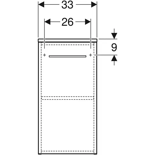 Шафа підвісна Geberit Selnova Square 501.272.00.1 білий, Білий, Білий - фото 3