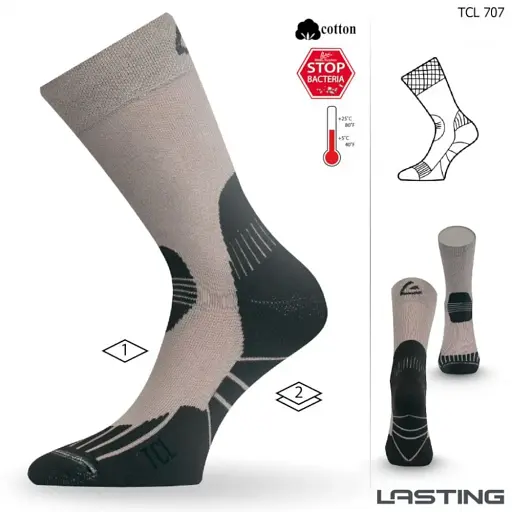 Носки Lasting TCL XL Бежевый - фото 2