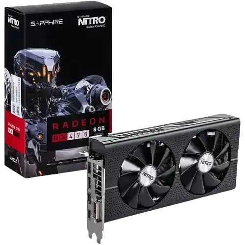 Відеокарта AMD Radeon RX 470 8GB Sapphire Nitro+ OC (11256-02) Б/В