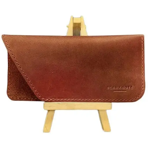 Кожаный чехол для очков BlankNote Crazy Horse Светло-коричневый  - фото 1